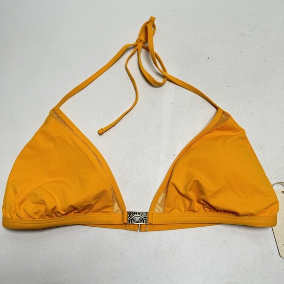 NEW BLUMOSS MAI MESH PANEL TRIANGLE BIKINI TOP- SUNSET Large - Picture 6 of 14
